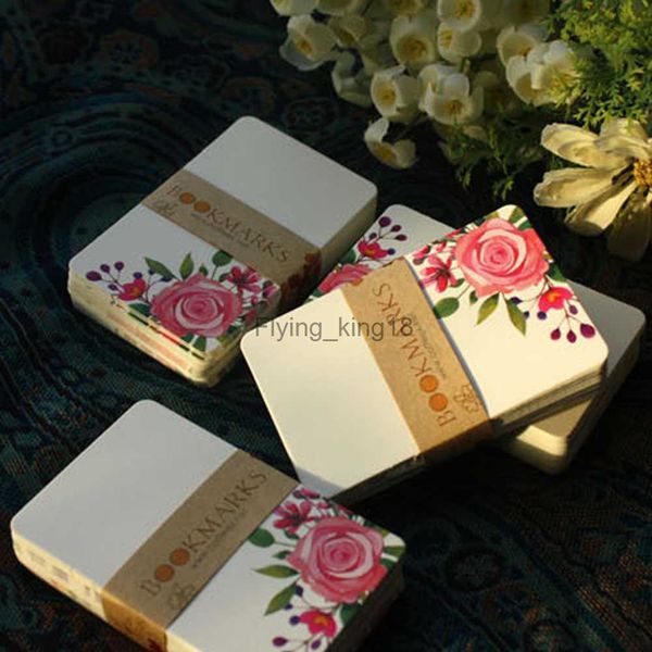 50pcs / pack papier carte scrapbook écriture message carré blanc bricolage voeux mariage bouquet fleur imprimé invitation anniversaire HKD230829