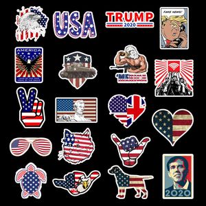 50 stks-pack Patriotic 4 juli Amerika Sticker Waterdichte Stickers voor Fles Laptop Auto Planner Scrapbooking Telefoon Macbook Cup Garderobe Wall Deur Organizer Decals