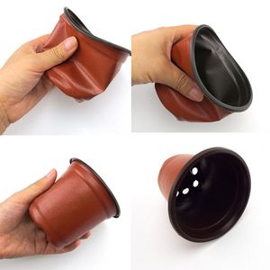 50pcs Plant Plant Plantation Flower Nursery Starter Cup Flower Home Flowerpot Gardening Container avec Hollows Garden Tool