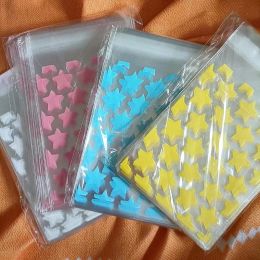 50 stks Plastic Organisator Bag Korea Star Album Fotokaart Verpakkingszakken 8*10 cm Zelfklevende Polybag Pouches Sieraden Opslag