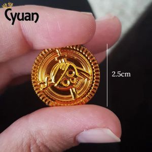 50pcs Plastic Pirate Gold Coins Treasure Hunt Game Fake Coins For Halloween Party Decorations Birthday Pirate Tarthy Party