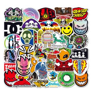 50 -stcs pop trendy merk skateboard sticker graffiti -stickers voor doe -het -zelf bagage laptop motorfiets fietsstickers