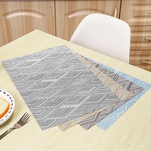 50 pcs pvc napperon table à manger tapis bol pad serviette table à manger plateau tapis sous-verres enfants vaisselle