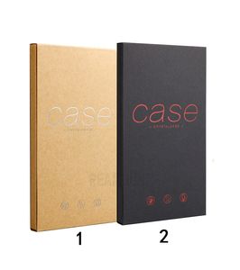 50pcs Retail High Class Kraft Paper Gift Box Phone Case Packaging Box pour iPhone Samsung Blank Package pour Samsunug S8 S8 Plus Case
