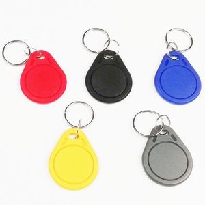 50pcs RFID s50 13.56 Mhz nfc Tag Token Key Ring IC tags Only Read Access Control Card1