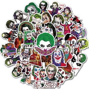 50 pièces/ensemble film mixte le Joker dessin animé autocollants voiture moto voyage bagages téléphone guitare réfrigérateur ordinateur portable PVC étanche jouet autocollant