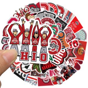 50 stks / set Poster Kleine Waterdichte Skateboard Stickers State University Cartoon voor Notebook Laptop Flessenhelm Auto Sticker PVC Gitaar Decals