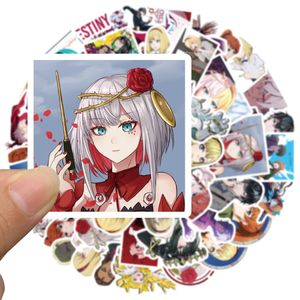 50 pièces/ensemble affiche petits autocollants de planche à roulettes imperméables takt destin Anime pour ordinateur portable bouteille casque autocollant de voiture PVC guitare décalcomanies