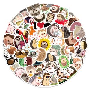 50 unids/set pegatinas de monopatín lindo erizo animal para coche bebé álbum de recortes estuche de lápices diario teléfono portátil planificador decoración libro álbum niños juguetes DIY calcomanías