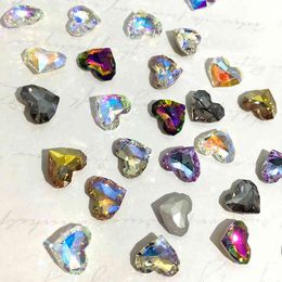 50 stks Glanzende Liefde Diamond Art Puntnummer Crystal Lijm op Rhinestone Kralen DIY Telefoon Accessoires Nail Decor