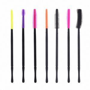 50 Stuks Silice Mascara Wands Applicator Wegwerp Oogborstels Kam Makeup Brush Voor Vrouwen Eyel Extensi Gereedschap J0de #