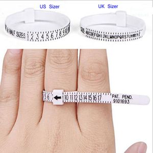 50PCS Sizer UK USA British American European Standard Size Measurement Belt Rings Ring Finger Screening Jewellery Tool