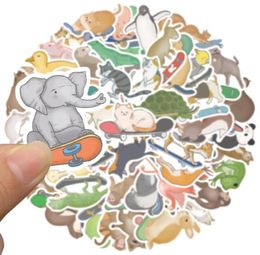 50pcs Sticker Stickers Animaux naturels pour la voiture Baby Scrapbooking Crayon Journal Diary Phone Planner Planner Decoration Livre album K2483849