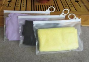 50pcs petit sac fermeture éclair sac de rangement Transparent pour sous-vêtements cosmétiques pochette de rangement en plastique Transparent 16x13cm11998460