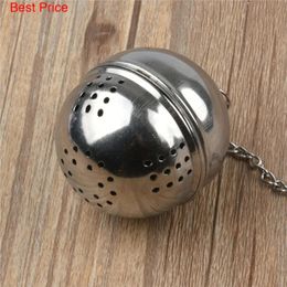 Boule de fuite de thé en acier inoxydable, 50 pièces, filtre à maille, passoire, infuseur à thé avec chaîne en corde, outils de cuisine à domicile 240117