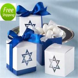 50pcs Star of David Favor Boxes Boîtes de mariage favori