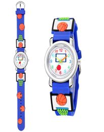 50pcs Students Sport Watches 3D Fashion Silicone Soft Kids Children Boys Girls Basketball Match Party Gift Quartz Sport Wristwatch3152805