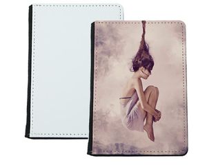 Porte-cartes de passeport vierge par sublimation, couverture avec impression par transfert de cœur, étui en cuir PU pour passeport, 50 pièces