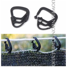 50pcs Sunshade Net Clip Crochet Agriculture Greenhouse Clamp Curtain Ligne Outdoor Toile Hook Plastic Fence Shading Net Clips