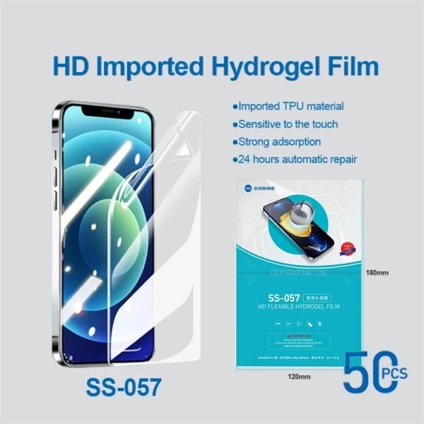 50pcs Sunshine SS-890C Film d'hydrogel flexible SS-057 SS-057A SS-057R Film Machine de coupe Mobile Téléphone Mobile Film de protection