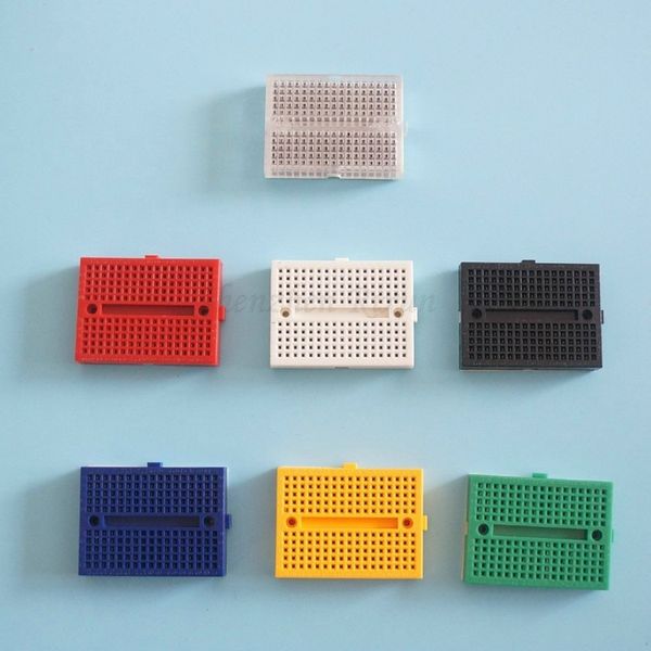 Freeshipping 50pcs SYB-170 Prueba de experimento de prototipo sin soldadura Mini Breadboard 170 Tie-points 35 * 47 * 8.5mm Prototipo de placa