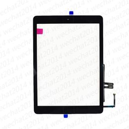 50 stks touchscreen glazen paneel met digitizer home knoppen voor iPad 6 6e 2018 A1893 A1954 gratis DHL