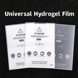 50pcs TPU Universal HD Hydrogel Film pour l'écran de smartphone Flexible Mate Confidentialité Hydrae Grosted Hydraulic pour la machine à découper