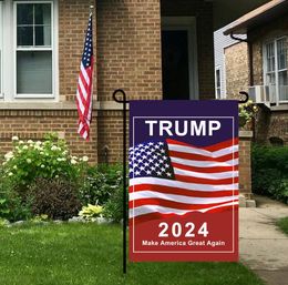 50 stks Trump 2024 Tuinvlag Maga Kag Republikeinse VS Vlaggen Anti Biden Never President Donald Funny Campaign Banner SN2323