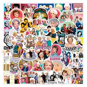 50 Pcs TV Show Les Golden Girls autocollants or grammes Graffiti Enfants Jouet Planche À Roulettes voiture Moto Vélo Autocollant Stickers En Gros