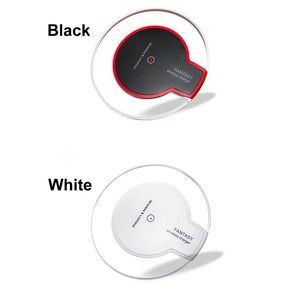 50 stcs Univerale lader Qi Wireless Charger Charging Pad Mini voor Samsung S6 S7 Edge Plus S8 HTC Nokia