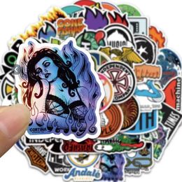 50 stuks zeer coole leuke stickers schedelstickers graffiti kinderen speelgoed skateboard auto motorfiets fiets stickerdecals