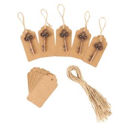 50 stks Bruiloft Souvenirs Skelet Bottle Opener + Tags Vintage Bruiloft Gunsten en Geschenken voor Gastfeest Decoratie Gunstiger Box