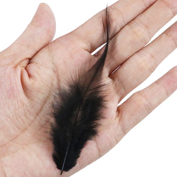 50pcs blanco color negro de 10-15 cm plumas de pollo de faisán para artesanías plumas plumas bricolaje joyas dreamcather decoración de pendientes