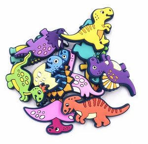 50pcs entièrement mélange dessin animé animal dinosaure pvc artisanat appartement pour bricolage garçons filles chaussures de bijoux charmes embellissements d'album 7623676