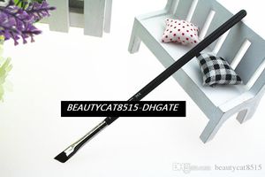 Livraison gratuite 50pcs-vente en gros # 266 pinceau à petit angle angle m pinceau à sourcils avec poils virole en cuivre eye-liner contour outils de maquillage