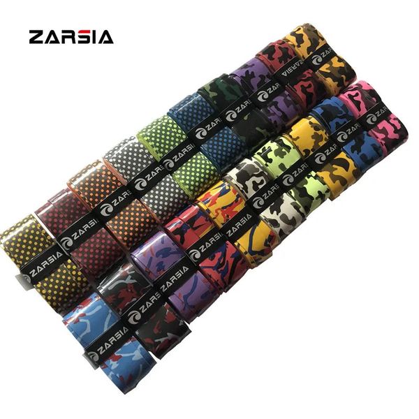 50pcs Zarsia Impression collante Tennis Overgrips Durable Badminton Racket Grips Sweat Bands Squash Absorbed Wraps Tapes 240409