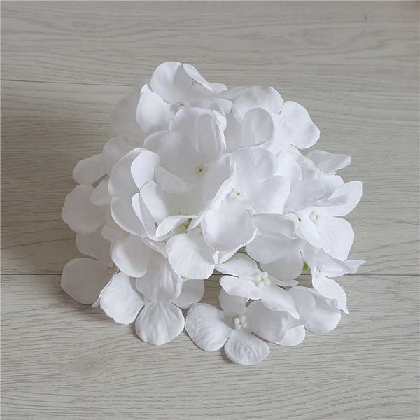 50Pcs15CM hortensia décoratif tête de fleur en soie pour décorations de mariage maison accessoire accessoires fête décoration hortensia Rose mur