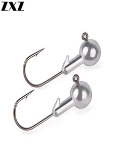 50pcsbox barbelé jigging plomb têtes de pêche à la tête de pêche kit jigs pour lere doux tarif hooks jig kigshhooks au plomb avec boîte de plaqueur t410286128341