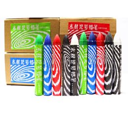 50pcsbox Crayones de posicionamiento de madera 8 marcadores de color Piedra Industrial Impermeable Gran carpintería Blanco Rojo Negro 231220