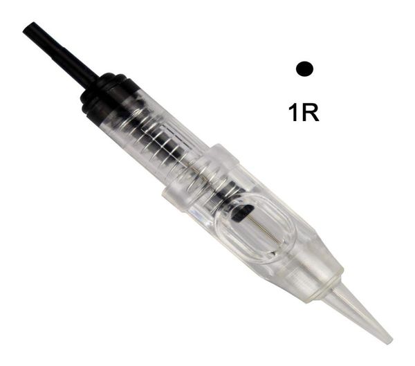 50pcslot 1RL agujas de tatuaje de cejas de maquillaje permanente desechables esterilizadas para máquina rotativa Nouveau Gun1473724