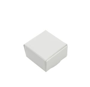 50PcsLot 4425cm papier Kraft blanc bijoux paquet en Carton papier Carton boîte-cadeau bonbons Boutiques boîte de rangement décor fête boîte6206420