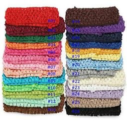 Lot de 50 bandeaux extensibles pour bébé fille 039s, bandes de cheveux extensibles en Crochet, accessoires de bricolage pour fleur ou nœuds 7228745