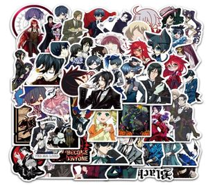 50pcsLot Black Butler Anime Stickers voor Laptop Skateboard Koffer Fiets Auto Decal JDM Doodle Applique Waterdichte Sticker3606939