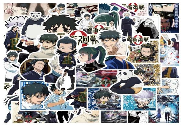 50 PcsLot anime de dibujos animados Jujutsu Kaisen pegatina Graffiti niños juguete monopatín coche motocicleta pegatina bicicleta calcomanías Whole4638308