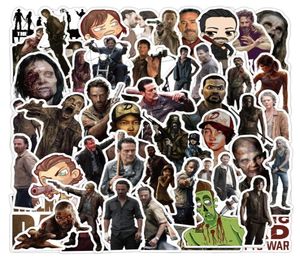 50pcslot classiques d'horreur télévisée The Walking Dead Sticker Graffiti Kids Toy Skateboard Car Motorcycle Bicycle Sticker Who4363504