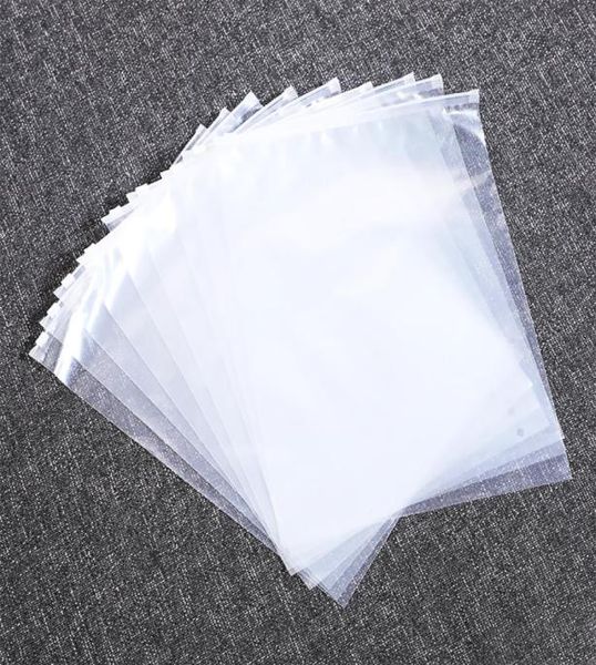 50pcslot sacs d'emballage à fermeture éclair transparents vêtements refermables sacs en plastique Poly vêtements marchandises sacs à fermeture éclair pour vêtements de bateau chemise Jeans4547330