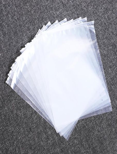 50pcslot sacs d'emballage à fermeture éclair transparents vêtements refermables sacs en plastique Poly vêtements marchandises sacs à fermeture éclair pour vêtements de bateau chemise Jeans8411634