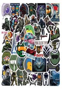 50PCSLot Cool shooting Game Halo Stickers halo oneindige graffiti Stickerfor DIY Bagage Laptop Skateboard Motor Fiets Stic2342969