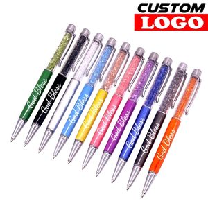 50PCSlot Aangepaste metalen handgeschreven touch Ballpoint Ballpoint Leuke bruiloft Verjaardag Geschenk gel School Office Lettering Signature 220611