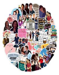 50PCSLot Grappige TV Show Gilmore Girls Stickers Fiets Skateboard Koelkast Bagage Laptop Waterdichte Joke Decals Sticker Kid Toys5235433